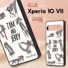 Xperia 10 VII �P�[�X �g���ƃW�F���[ ���킢�� Xperia10VII docomo �G�N�X�y���A10VII �V���v�� ������� �g�����W�F���[ Tom&Jerry �L 