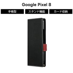 Google Pixel 8 �P�[�X �蒠�^ �ϏՌ� �X���� �y��PU���U�[ �O�[�O�� �s�N�Z�� �u���b�N GooglePixel8 �蒠�^�P�[�X �J�o�[ �J�[�h�|�P�b