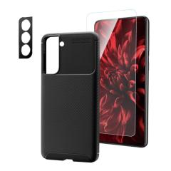 Galaxy S21 5G �P�[�X �ϏՌ� �J�[�{�� �K���X�t�B���� �����Y�J�o�[ �Z�b�g���i SC-51B SCG09 �M�����N�V�[S21