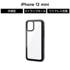 iPhone 12 mini �P�[�X iPhone 12 mini �P�[�X �N���A �u���b�N �ϏՌ� �t���J�o�[ �Ռ��z�� �w�ʃK���X �d�x10H �w��h�~ �����݌v ���E