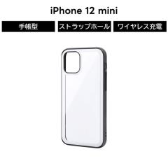 iPhone 12 mini �P�[�X iPhone 12 mini �P�[�X �N���A �z���C�g �ϏՌ� �t���J�o�[ �Ռ��z�� �w�ʃK���X �d�x10H �w��h�~ �����݌v ���E
