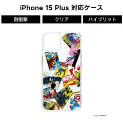 iPhone15 Plus �N���A�n�C�u���b�h�P�[�X MARVEL �}�[�x�� iPhone�P�[�X ���킢�� ������� �P�[�X �J�o�[ TPU �X�}�z�P�[�X �X�g���b�v