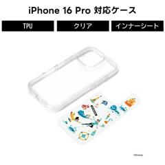iPhone 16Pro iPhone16Pro �P�[�X �N���A �f�B�Y�j�[ �s�[�^�[�p�� �ϏՌ� TPU �G�A�N�b�V���� �n�C�u���b�h ���C�����X�[�d �X�}�z�P�[