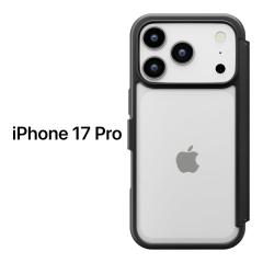 iPhone17Pro �P�[�X �蒠�^ iPhone17 Pro �P�[�X �蒠�^ ���킢�� iPhone 17 Pro �P�[�X �V���v�� �N���A �u���b�N �K���X�t���b�v�P�[�X
