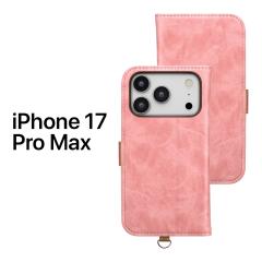 iPhone17ProMax �P�[�X �蒠�^ iPhone17 ProMax �P�[�X �蒠�^ ���킢�� iPhone 17 Pro Max �P�[�X �V���v�� �s���N �t���b�v�J�o�[ �X�g