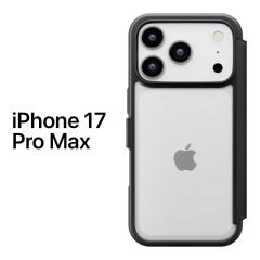 iPhone17ProMax �P�[�X �蒠�^ iPhone17 ProMax �P�[�X �蒠�^ ���킢�� iPhone 17 Pro Max �P�[�X �V���v�� �N���A �u���b�N �K���X�t��