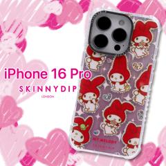 iPhone16Pro �P�[�X �T�����I Sanrio �}�C�����f�B ���킢�� �N���A ���� �L���L�� �\�t�g �ϏՌ� �X�g���b�v�z�[�� �����i SKINNYDIP