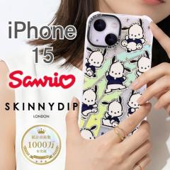 iPhone15 �P�[�X �T�����I Sanrio �|�`���b�R ���킢�� �N���A ���� �L���L�� �\�t�g �ϏՌ� �X�g���b�v�z�[�� �����i SKINNYDIP