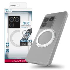 Xperia 1 VIII �P�[�X �N���A �����O�t �G�N�X�y���A1VIII �}�O�l�b�g MagSafe�Ή� �}�O�Z�[�t �N���A�P�[�X ���ɋ��� �����O �V���o�[ 