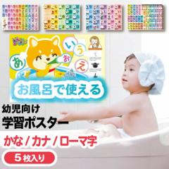 お風呂ポスター 知育 桜弥生 ひらがな カタカナ ローマ字 あいうえお表 小学校受験 色が変わる 幼児 子ども 学習用ポスター お風呂 ポス