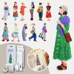 ビーズブローチ 手作りキット ミユキ MIYUKI おでかけブローチキット ビーズ刺繍キット ハンドメイド 初心者向け DIY 