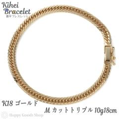 �약 �u���X���b�g k18 18�� M�J�b�g �g���v�� 10g 18cm ���� �`�F�[�� �����ǌ���}�[�N����� 18k �L�w�C kihei �l�C �v���[���g �a��