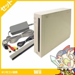 Wii ウィー 本体 シロ 白 ニンテンドー 任天堂【中古】 4点セット 4902370516227