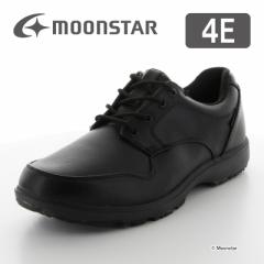 送料無料 ムーンスター メンズ 防水 スニーカー MS RP001 ブラック 黒 幅広 4E 抗菌 防臭 ウォーキング シューズ 靴 moonstar レインポー