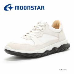 送料無料 ムーンスター メンズ レザー コンフォート シューズ SX 78C02 ホワイト 白 moonstar 本革 天然皮革 衝撃吸収 スニーカー 靴 父