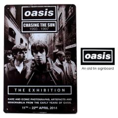 メール便 送料無料 Oasis オアシス ブリキ看板 20cm×30cm アメリカン