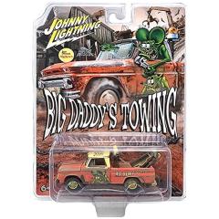 �_�C�L���X�g���^�� ���b�g�t�B���N �~�j�J�[ 1:64 1965 Chevy Tow Truck Big Daddy�fs Towing -Rat Fink- �W���j�[���C�g�j���O �A����