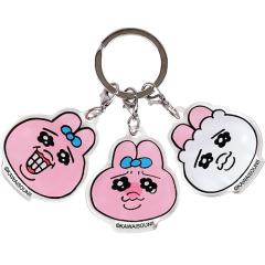 ���ς񂿂イ���� 3�`���[���L�[�z���_�[ �t�F�C�X OU-5541416FC ���ς񂿂� ������ �A�N���� �L�[�z���_�[ �`���[��