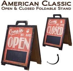 �A�����J���E�N���V�b�N �m OPEN  &  CLOSED �t�H���_�u���X�^���h �n GB91518 ���t�� �Ŕ� �I�[�v�� �N���[�Y ���X �X�� ���� �h�A ��