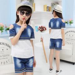 �q���� �Z�b�g�A�b�v ���̎q 2�_�Z�b�g �������f�j��&�V���[�g�p���c �q���� �㉺�Z�b�g �q�ǂ� �f�j�� �Z�b�g�A�b�v �f�j���Z�b�g �f�j