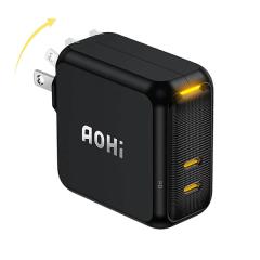 AOHI�y�X�}�[�g�t�H���E�^�u���b�g�z�A�I�n�C MAGCUBE 100W Type-C 2�|�[�g�}���[�d�� �u���b�N EN-MC100BL1�y�X�}�[�g�E�H�b�`�z