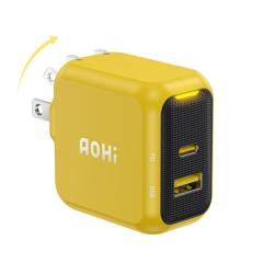 AOHI�y�X�}�[�g�t�H���E�^�u���b�g�z�A�I�n�C MAGCUBE 67W Type-C Type-A 2�|�[�g�}���[�d�� �C�G���[ EN-MC67YL1�y�X�}�[�g�E�H�b�`�z