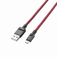 �G���R���yELECOM�z2A�Ή����ϋvmicroUSB�P�[�u��MPA-AMBS2U12RD���yMPAAMBS2U12RD�z