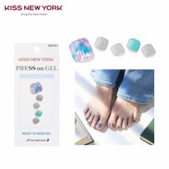 y[։zKISS NEW YORK@LX j[[N@Press on GEL Foot vXIWFtbg@pt܁iGNSTj