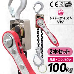 ���o�[�z�C�X�g 0.1t 1m 2��Z�b�g 100kg VW �y�� ���i��  ���o�[���u���b�N �ג��@ �K�b�`�� �l�C �ג��� �Œ� �ʒu���킹 �����@ �ėp