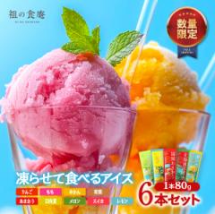 おうちで凍らせて食べるアイス 選べる6本セット⇒(A.日本名産ご当地フルーツバー or B.国産果汁100%フルーツバー) 各種