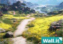 �yWall.it A4 �t�B�M���A�f�B�X�v���C�P�[�X��p�w�ʃf�U�C���V�[�g �����z RPG �_�� ���� �t�@���^�W�[ �c�ɕ��i ���H �J���g���[