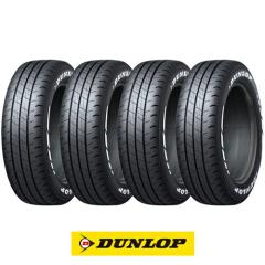 �y4�{�Z�b�g ���������z DUNLOP �_�����b�v W01 �z���C�g���^�[ 195/80R15 107/105N �ă^�C�� �T�}�[�^�C���P�i