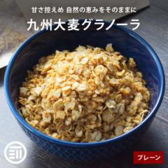 前田家 国産 無添加 九州大麦グラノーラ プレーン 300g 国産原料100％ 九州産  甘さひかえめ てんさい糖 シリアル 大麦 糖質 ダイエット 