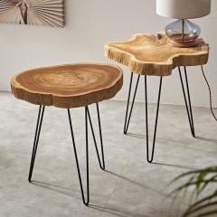 �T�C�h�e�[�u�� �؂芔 �V�R�� �ؐ� �E�b�h ���C �`�[�N �� �� W 45cm D 45cm H 50cm �i�`������ �e�[�u�� �\�t�@�e�[�u�� �ؐ��e�[�u�� 