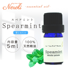 e-aroma �G�b�Z���V�����I�C�� �X�y�A�~���g 5ml�@Mentha spicata  �V�\��  ���� ���[���֑�������
