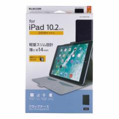 ELECOM  GR iPad 10.2 2019/2020NfΉ tbvP[X \tgU[ ubN TB-A19RWVFUBK (2495314)  