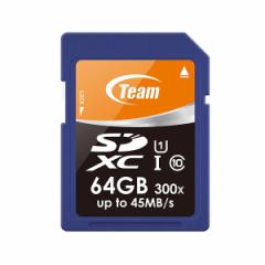 Team  `[ SDXCJ[h 64GB  Class10/UHS-I TG064G0SD3FT (2408698)  