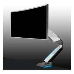Lumen�i���[�����jLED���ڃQ�[�~���O���j�^�[�A�[�� VESA��Ή� �K�X�X�v�����O�� �z���C�g MA-GS108WH(2514711)��������