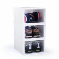 KICKS LAB. SHOE STORAGE BOX 3 BOX SET WHITE