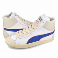 PUMA CLYDE MID BBALL RHUIGI v[} NCh ~bh BBALL C[W Y WHITE/ROYAL SAPPHIRE zCg 391335-01