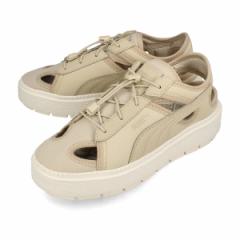 PUMA PLATFORM TRACE LIGHT MULE MU v[} vbgtH[ g[X Cg ~[ MU fB[X PUTTY/FROSTED IVORY x[W 39