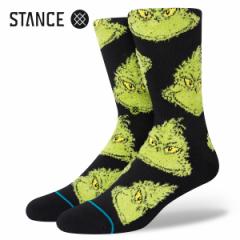 STANCE SOCKS MEAN ONE X^X \bNX ~[  O` jZbNX C BLACK yTHE GRINCHz A555D22MEA#BLK yǐՉ\