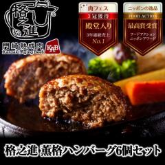 薫格ハンバーグ 120g 6個セット  のし対応可能 バーベキュー ギフトセット 和牛 焼肉 BBQ 冷凍 送料無料 国産牛 白金豚 春ギフト  御礼 a