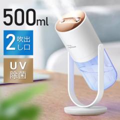加湿器 ミニ加湿器 充電式 小型 卓上加湿器 おしゃれ 静音 除菌 空気清浄 加湿器アロマ対応 UV除菌 乾燥対策 保湿 角度調