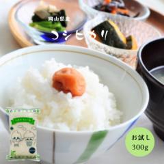 令和6年産 岡山県産 コシヒカリ 300g (2合) 1袋 米 お米 ポイント消化 送料無料 お試し メール便