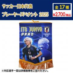 �T�b�J�[���{��\ �v���[���[�Y�y�i���g 2025�@�T�b�J�[���{��\�A�N�Z�T���[jfa-25ss-pennant