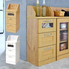 フレンチカントリー家具 カウンター下収納 チェスト 幅30 FLL-0017