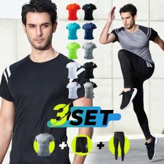 �g���[�j���O�E�F�A �㉺ �����Y 3�_ �����j���O�E�F�A �t�B�b�g�l�X �X�|�[�c�E�F�A UV�J�b�g M L XL 2XL 3XL �傫���T�C�Y