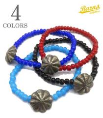 Button Works �{�^�����[�N�X �K���X�r�[�Y|�R�C���R���`��|�u���X���b�g�wMercury Dime White Hearts Bracelet�x�y�A���J�W�E���[�N�zBW