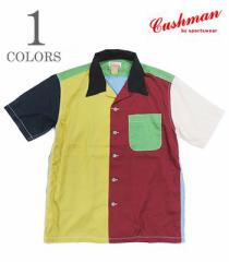 CUSHMAN NbV} |50s|I[vJ[|[{[OVcwCRAZY RAYON BOWLING SHIRTxyAJWE{EOz25455